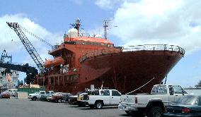 Salvage ship Rockwater 2 prepares for operation